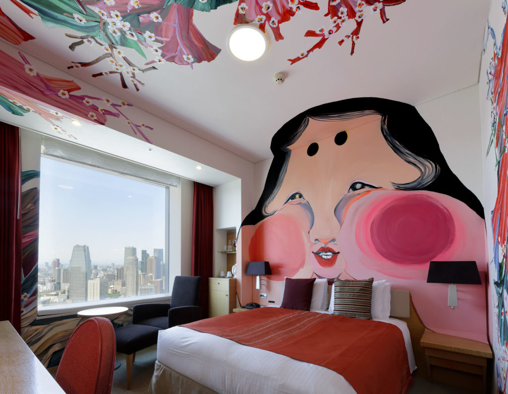 The “Artist Room Otafuku Face” is now ready Park Hotel Tokyo