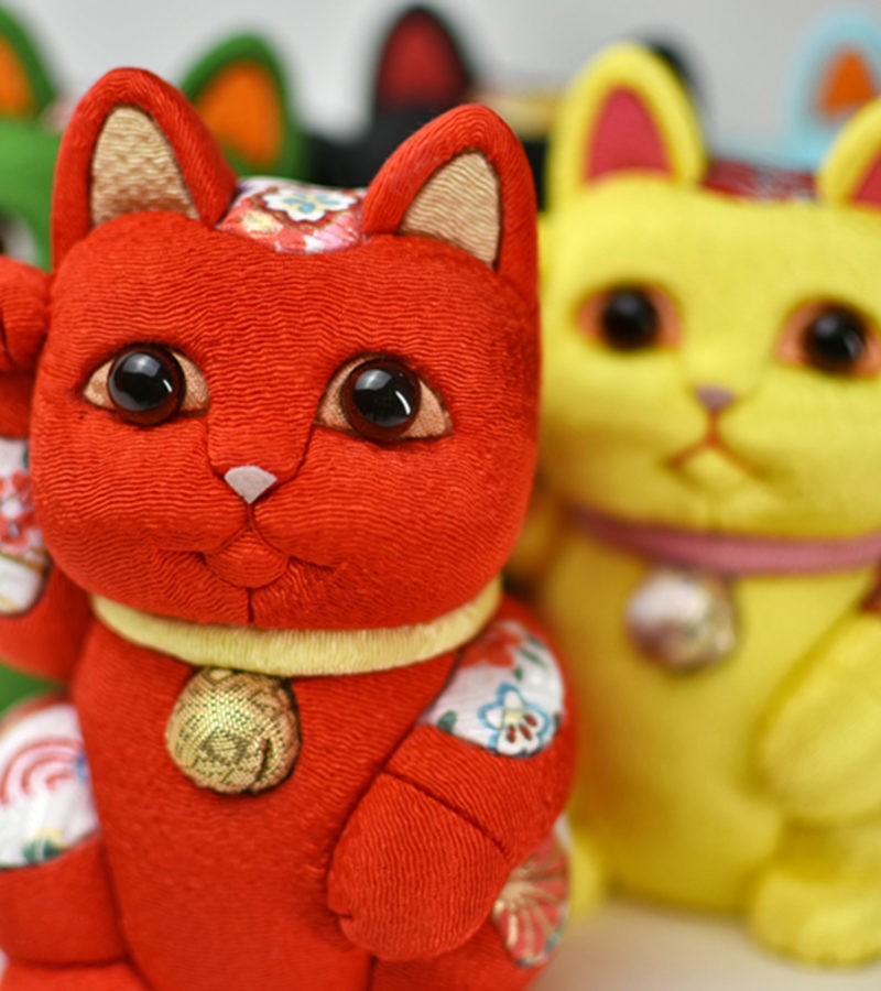 Autumn Colorful Lucky Cat