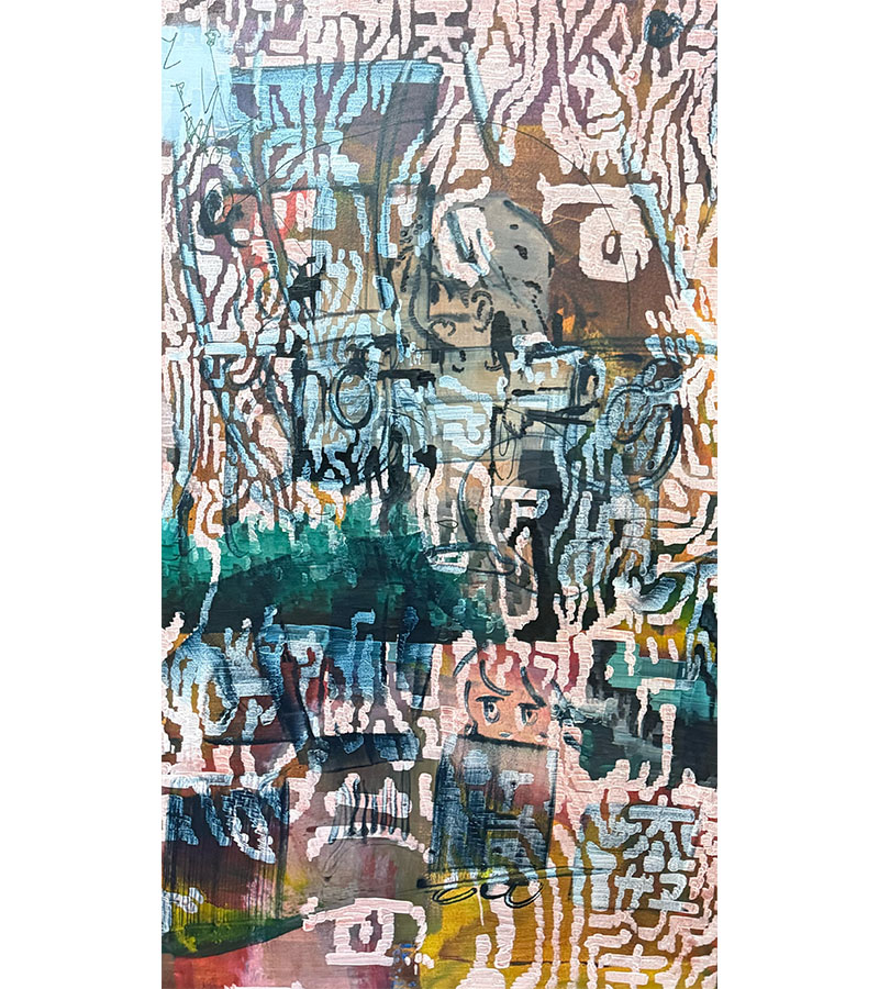 名もなき実昌さんによるアーティストルーム制作開始